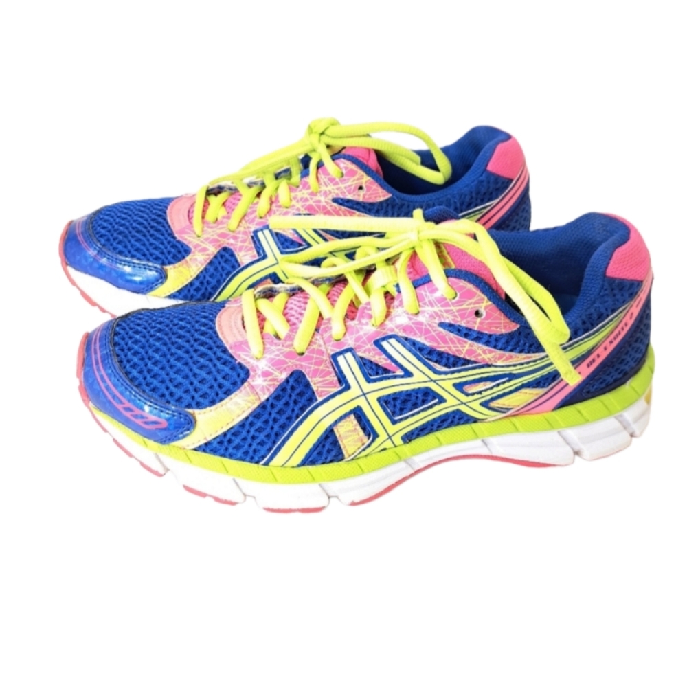 Asics Women's Multicolored Neon Colors Running Shoes Size 7 - Picture 12 of 13